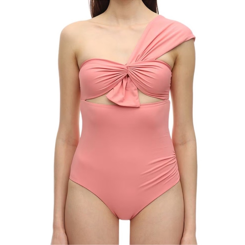 Marysia Swim Pink One-Shoulder One Piece